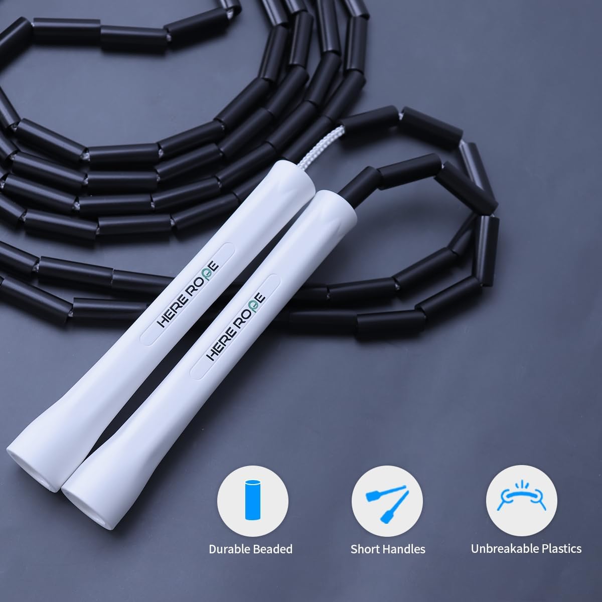 Beaded Jump Rope Black