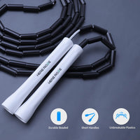 Beaded Jump Rope Black