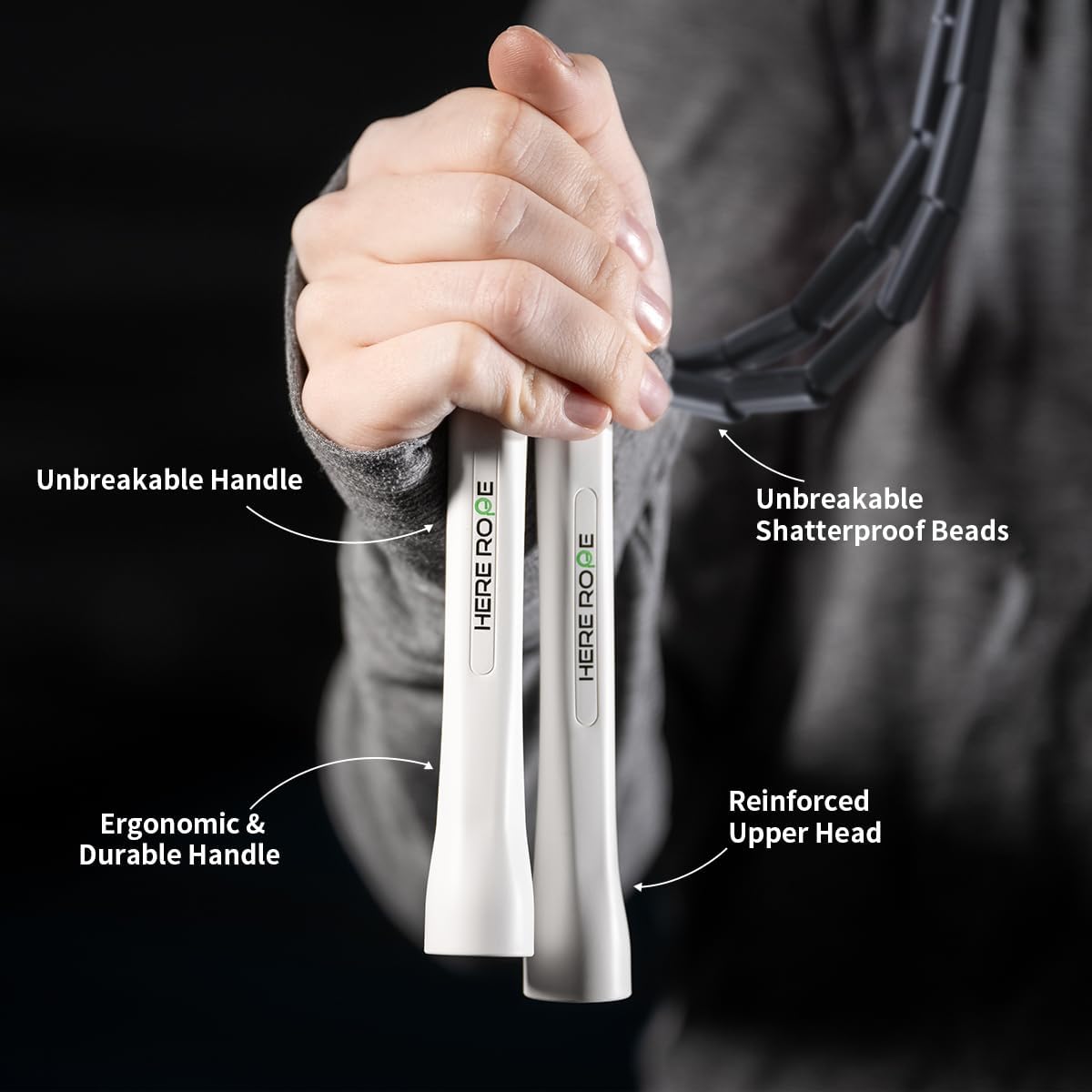 Beaded Jump Rope Black