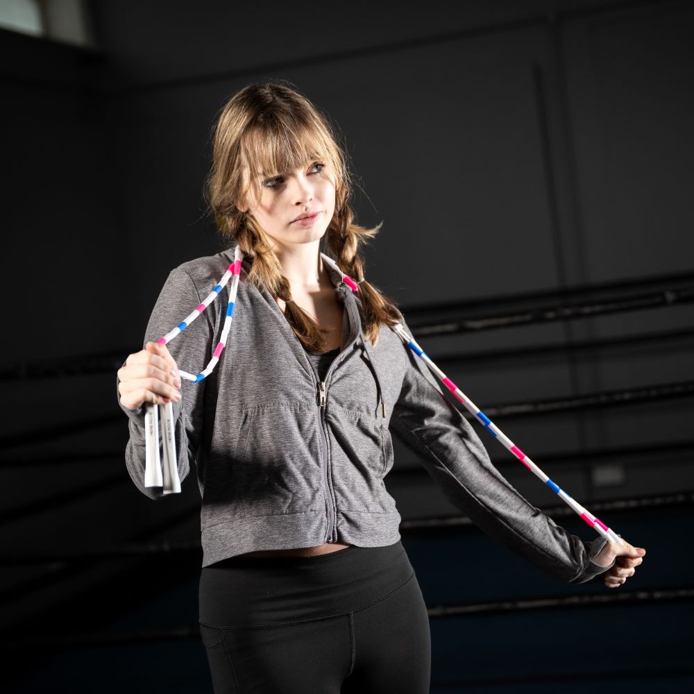 Beaded Jump Rope Blue & Pink