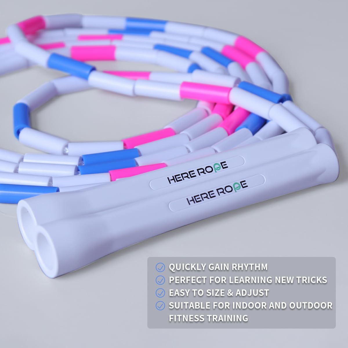 Beaded Jump Rope Blue & Pink