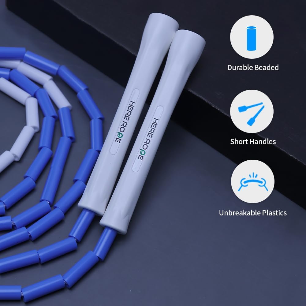 Beaded Jump Rope Blue & White