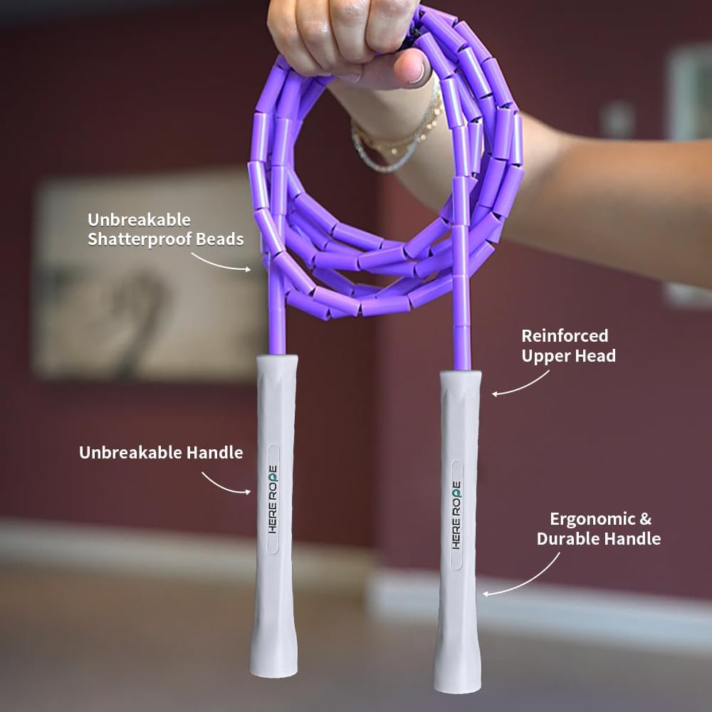Beaded Jump Rope Purple