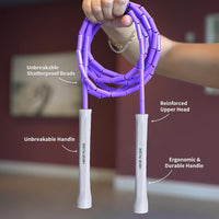 Beaded Jump Rope Purple