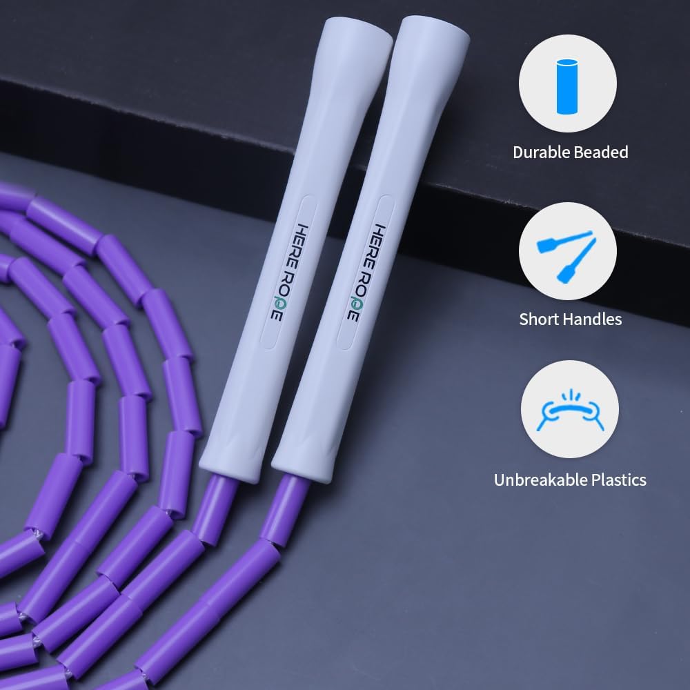 Beaded Jump Rope Purple