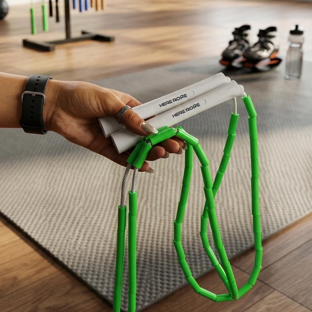 Beaded Jump Rope Green