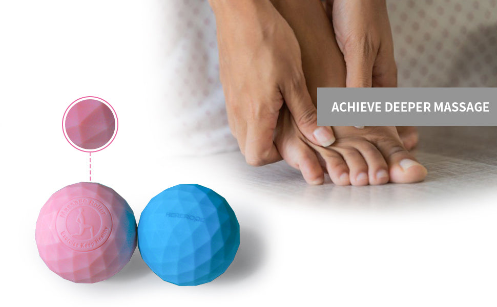 Massage Lacrosse Ball Perfect for Sore Muscles, Neck, Shoulders, Back, Feet