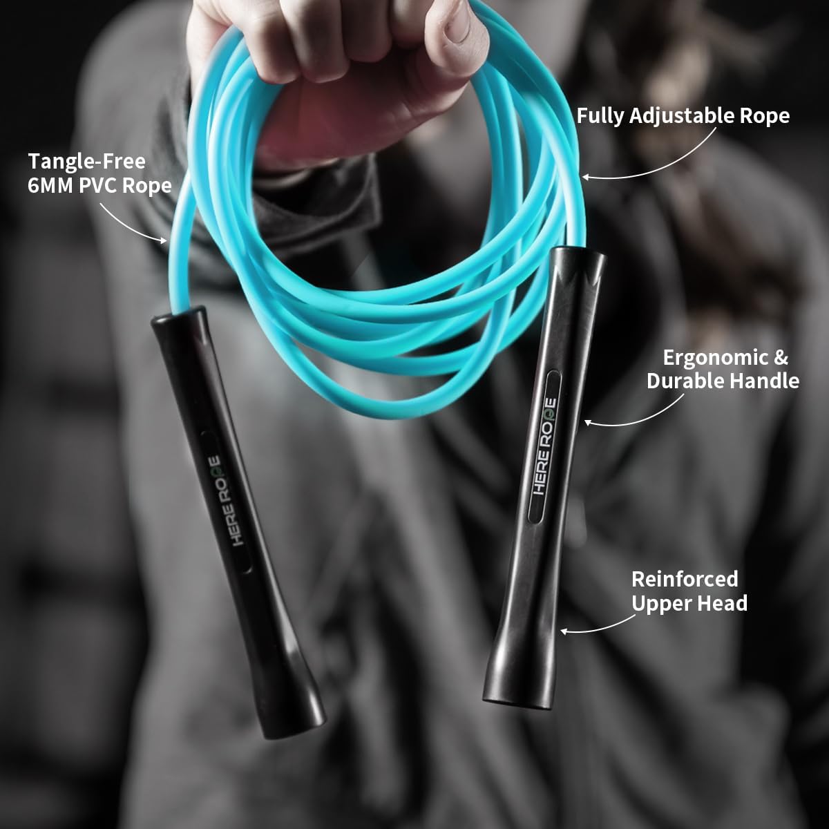 Neo Blue PVC Jump Rope 6MM
