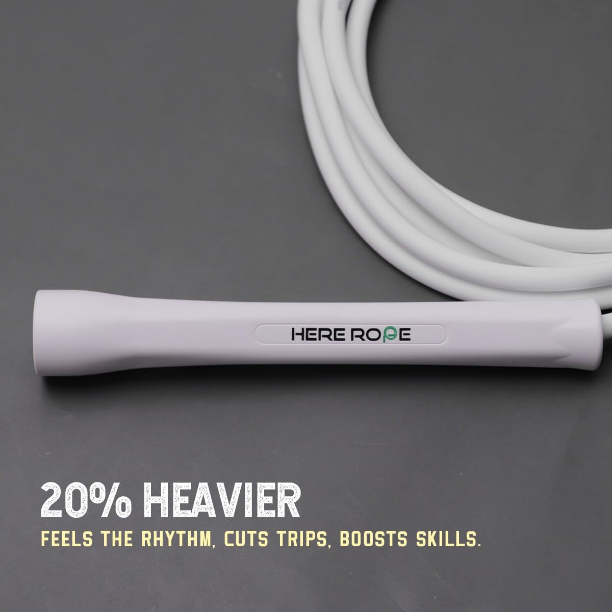 Total White PVC Jump Rope 6MM