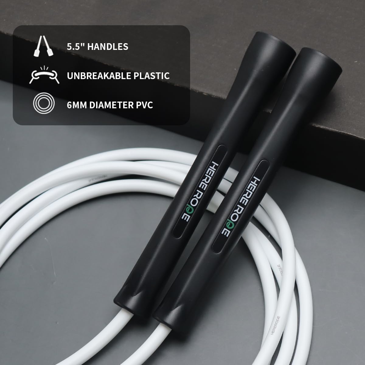 White PVC Jump Rope 6MM