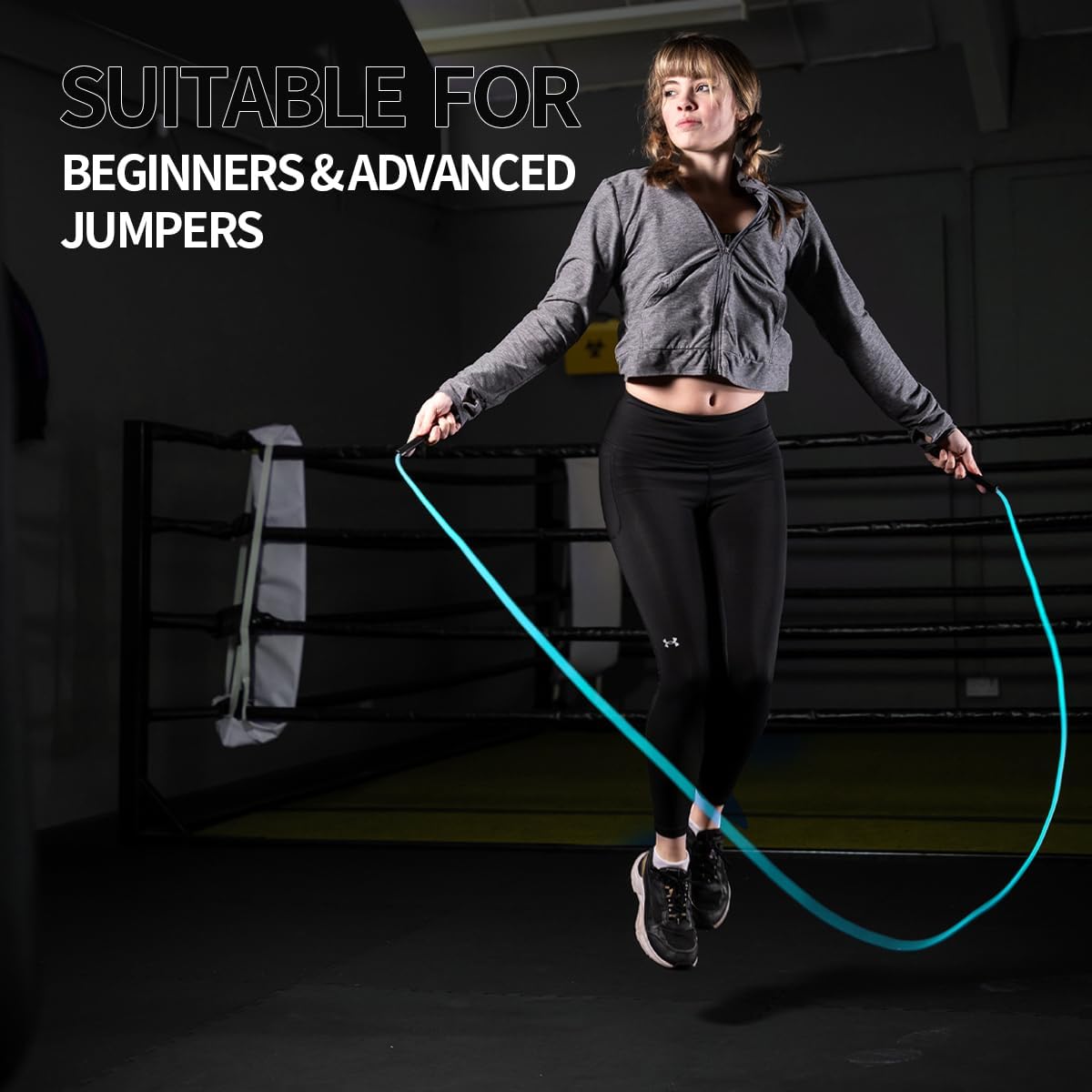 Total Black PVC Jump Rope 6MM