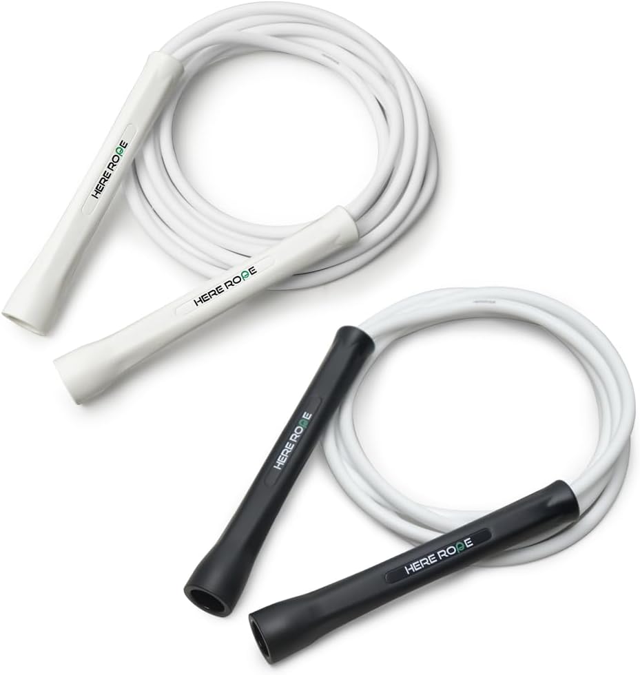 PVC Jump Rope 6MM (2Pack) White + Black