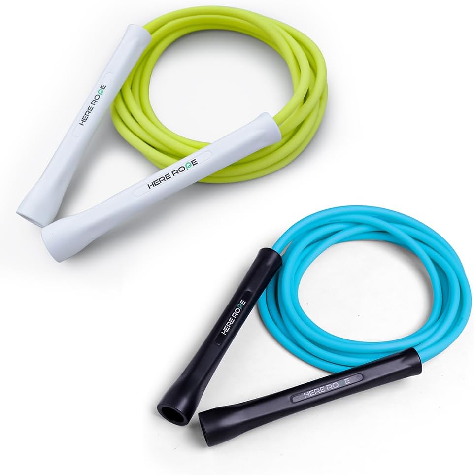 PVC Jump Rope 6MM (2Pack) Neo Green+ Blue – hererope